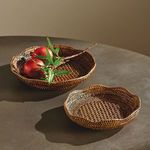 Product Image 7 for Burma Rattan Scalloped Trays, Set of 2 from Napa Home And Garden