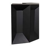 Close-up on corner showing sharp metal folds and matte finish details