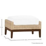 Product Image 5 for Peninsula Light Raffia Woven Ottoman from Summer Classics