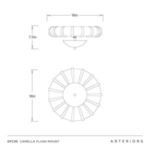 Product Image 11 for Camella Small Flush Mount from Arteriors
