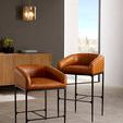 Product Image 10 for Osbourne Brown Russet Leather Bar Stool from Arteriors