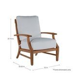 Product Image 6 for Croquet Teak Lounge Chair from Summer Classics