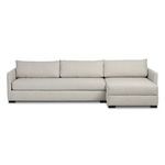 Wickham 2-piece sectional in light beige high-performance fabric with modular chaise on the right