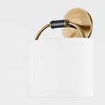 Product Image 3 for Pete Steel 1-Light Wall Sconce - White & Gold from Troy Lighting