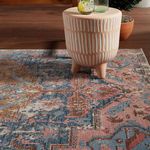 Product Image 4 for Diem Indoor/ Outdoor Medallion Blue/ Pink Rug from Jaipur