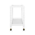 Product Image 3 for Bobbin Style Bar Cart In White Lacquer from Worlds Away