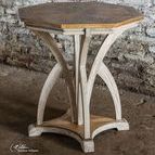 Product Image 2 for Uttermost Ranen Aged White Accent Table from Uttermost