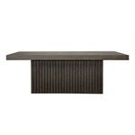 Product Image 1 for Tyson Slatted Pedestal Base Coffee Table In Dark Espresso Oak from Worlds Away