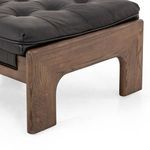Product Image 2 for Halston Top Grain Leather Ottoman - Heirloom Black from Four Hands