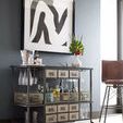 Product Image 1 for Industrial Bar Cart Black/Antique Nickel from Four Hands
