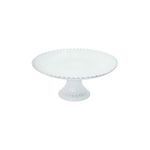 Product Image 1 for Pearl 11'' Scalloped Ceramic Stoneware Stand - White from Costa Nova
