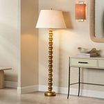 Product Image 2 for Melrose Gold Leaf Metal Floor Lamp from Jamie Young