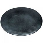 Product Image 1 for Livia Large Ceramic Stoneware Oval Platter - Matte Black from Costa Nova