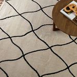 Product Image 7 for Treble Moroccan Trellis Ivory/ Black Rug - 18" Swatch from Jaipur 