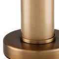 La Gravite Mini Table Lamp with alabaster shade viewed from side angle on white background