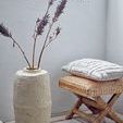 Product Image 7 for Shoreline Wood Ottoman Stool from Creative Co-Op