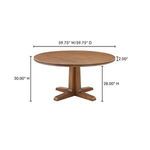Charles dining table with dimension annotations showing 59.75 inch diameter and 30 inch height.