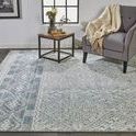 Product Image 3 for Payton Blue / Ivory Global Area Rug - 2' x 3' from Feizy Rugs