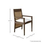 Product Image 21 for Savannah Aluminum Oak/Raffia Arm Chair from Summer Classics