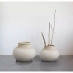 Product Image 3 for Anna Textured Terracotta Planter With Whitewash Finish from Creative Co-Op