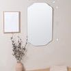 Wall mirror displayed with dimensions overlay measuring 21 inches wide and 34 inches tall