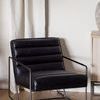 Product Image 5 for Nichols Occasional Small Accent Chair - Antique Black from Dovetail Furniture