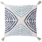 Product Image 1 for Angelika Blue/ Silver Textured Throw Pillow 22 inch by Nikki Chu from Jaipur 