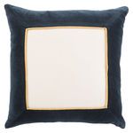 Hendrix Border Navy/ Cream Throw Pillow image 3