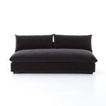 Grant sectional viewed from the front showing cushion alignment and wide seat depth