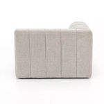 Side profile of Langham channeled sectional exposing uniform vertical channel pattern