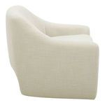 Kenzie Accent Chair side profile highlighting rounded back and armrest