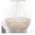 Wychwood Chandelier side view against white background showing bead swagging
