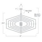 Product Image 9 for Selena Gold Metal Hexagon Chandelier from Regina Andrew Design