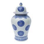 Product Image 5 for Blue & White Multi Flowers Porcelain Temple Jar from Legend of Asia