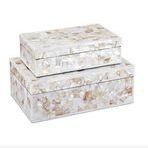Product Image 1 for Uma Mother of Pearl Box Set of 2 from Currey & Company