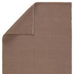 Top view showing folded corner revealing consistent brown weave on front and back sides