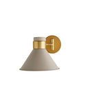 Lane sconce from front angle with slightly tilted downward shade