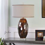 Product Image 2 for Uttermost Sabastian Bronze Glass Table Lamp from Uttermost