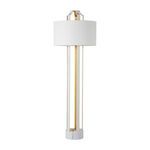 Product Image 7 for Krista Coral-White Vintage-Gold Floor Lamp with Linen Shade from Gabby