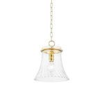 Product Image 1 for Cantana 1-Light Modern Aged Brass Small Bell Pendant from Mitzi