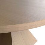 Product Image 3 for Newport Sculptural Base Dining Table In Natural Oak from Worlds Away