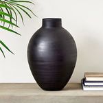 Product Image 2 for Analia Large Black Terracotta Vase from Napa Home And Garden