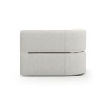 Top view displaying overall shape and metallic accent continuation around sectional