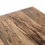 Close-up corner of the top surface with distinct spalting marks and natural wood texture