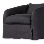 Product Image 6 for Topanga Navy Linen Slipcover Swivel Chair - Flanders Navy from Four Hands