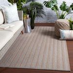 Topsail Indoor/ Outdoor Striped Gray/ Taupe Rug image 5