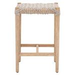 Product Image 4 for Costa Natural Gray Mahogany Woven Rope Backless Counter Stool from Essentials for Living