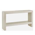 Carson Ivory Terrazzo Console Table with solid concrete construction and ivory terrazzo finish