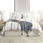Product Image 5 for Brooke Blue Stripe Linen Cashmere Duvet Cover from Classic Home Furnishings