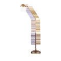 Full lamp angled sharply downward highlighting flexible arm joints and overall silhouette